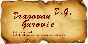 Dragovan Gurović vizit kartica